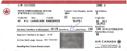 boarding pass