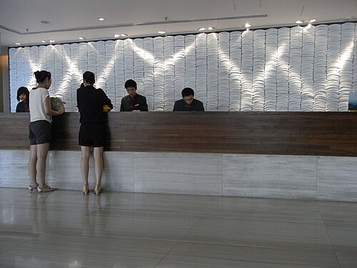 check-in desk