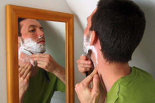 clean-shaven