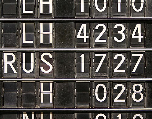 flight number