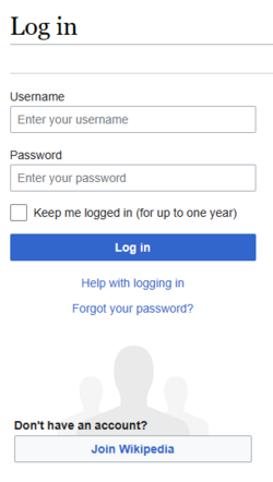 log in