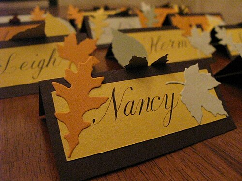 place card