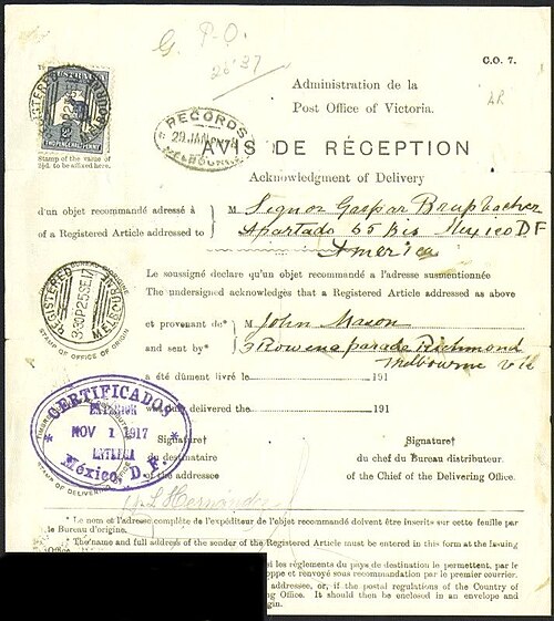 proof of delivery