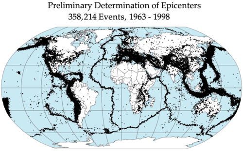 Seismic activity: the movement and shaking inside the earth, from tremors too small to feel up to full earthquakes.
