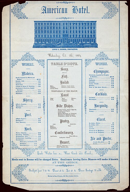 set menu