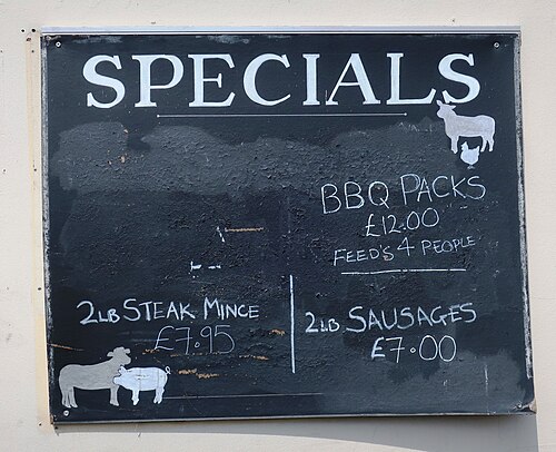 specials board