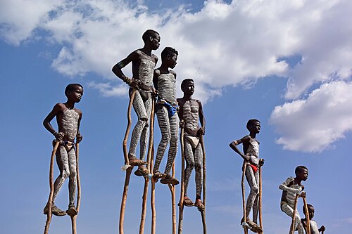 stilt walker