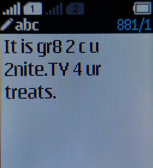 text message